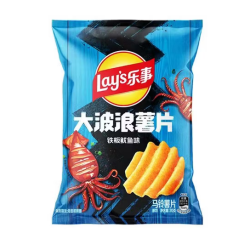 乐事 薯片 大波浪鱿鱼味70克