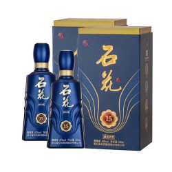 石花 15浓香型白酒42度500mL*2瓶装送礼宴请酒厂直发