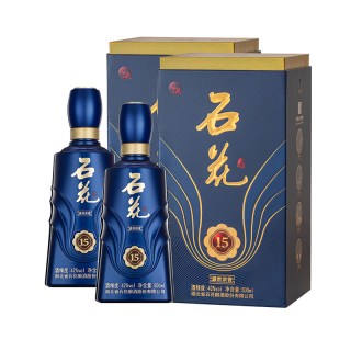 石花 15浓香型白酒42度500mL*2瓶装送礼宴请酒厂直发