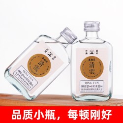 泰裕昌 52度小清云酒浓香型白酒小瓶酒100ml装小酒收藏口粮酒