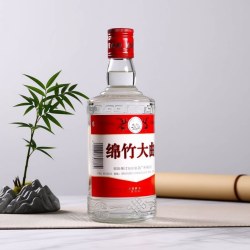绵竹大曲 四川绵竹红标大曲52度白酒500ml瓶绵竹大曲光瓶酒口粮酒浓香型