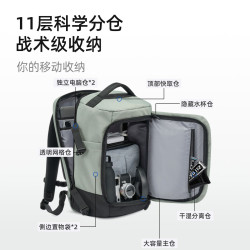 海澜之家 男士双肩包 大容量电脑商务出差通勤旅行包 16英寸电脑包