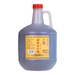 圣塔 绍兴特产黄酒绍牌女儿酒红盖2.5L桶装花雕酒五年陈酿半干型加饭酒