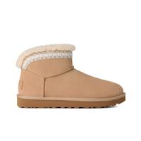 UGG 秋冬舒适轻便百搭平底保暖休闲雪地靴短靴1174496沙色