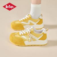 Lee Cooper 马上有钱红色德训鞋女款2026新款厚底内增高