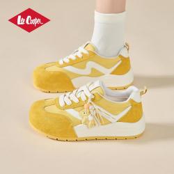 Lee Cooper 马上有钱红色德训鞋女款2026新款厚底内增高