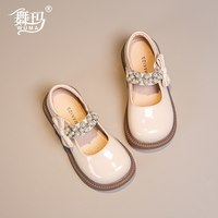 舞玛 女童鞋子儿童小皮鞋2026春秋新款英伦风软底单鞋女宝宝公主鞋