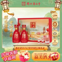 衡水老白干 礼盒装古法酿造中国红67度 500ml*2瓶礼盒装送礼倍有面