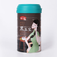 燕之坊 黑五宝 芝麻桑椹木耳粉 黑豆黑米黑芝麻黑桑椹黑木耳 铸铁罐装1斤装