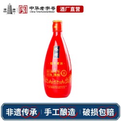 塔牌 八年冬酿花雕酒500ml单瓶装半干特型糯米加饭酒绍兴特产黄酒