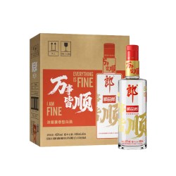郎酒 45度顺品郎480红顺488ml*6瓶浓酱兼香型白酒整箱聚会纯粮酒