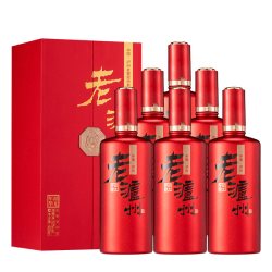 泸州老窖 股份老泸州韶光年华红浓香型白酒粮食酒500ML*6瓶礼盒装