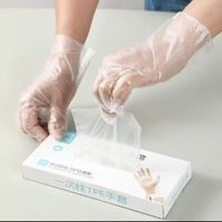 加厚TPE一次性手套 100只 盒装