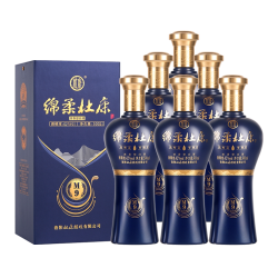 杜康 绵柔M9浓香型42度低度白酒500ml*6瓶整箱纯粮食