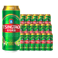 青岛啤酒 经典1903 原麦汁浓度10°P啤酒 四季常青罐 500mL 18罐
