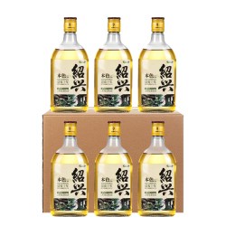 绍兴老黄酒小觅酒十年陈本色花雕酒500ml瓶装无焦糖色糯米加饭酒