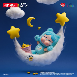 泡泡玛特 CRYBABY × Care Bears系列-搪胶毛绒挂件盲盒礼物 随机1个