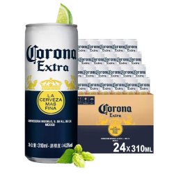 科罗娜 墨西哥风味啤酒310ml*24听整箱罐装11.3°P清爽拉格批发