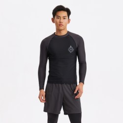 迪卡侬 潜水服男长袖泳衣冲浪服游泳衣防晒速干水母衣IVU1