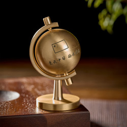 尔选 创意黄铜地球仪模型摆件