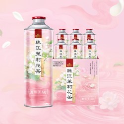 珠江啤酒 11°P珠江茉莉花茶中式茶啤酒980mL*6罐
