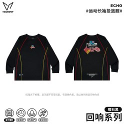 VEIDOORN 回响专业速干运动长袖投篮服男美式篮球训练透气跑步健身T恤