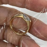 半日逅屿 「神秘之眼」复古轻奢马眼钻戒指女精致简约菱形锆石 M020戒指