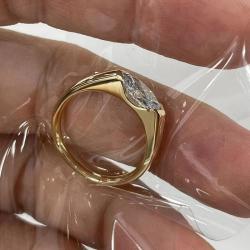 半日逅屿 「神秘之眼」复古轻奢马眼钻戒指女精致简约菱形锆石 M020戒指