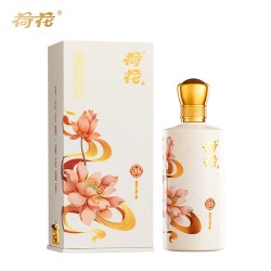 荷花 酱15荷花贵州酱香白酒53度520ml纯粮送礼品鉴自饮