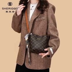SHERIDAN 丝巾水桶包 斜挎包轻奢高级感 简约通勤托特包 女友礼物 NL260302S