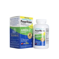 PreserVision 博士伦成人叶黄素护眼胶囊 210粒 蓝色