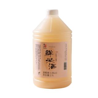 88VIP：绍山鉴水 鲜米酒2.5L大桶装甜酒酿农家自酿微醺手工酿造甜酒5度