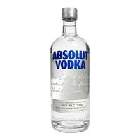 绝对伏特加 经典原味原装进口洋酒基酒配制酒1000ml