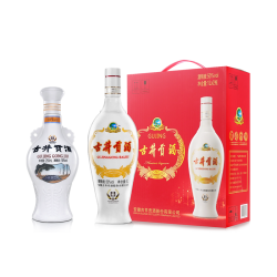 古井贡酒 老瓷贡礼盒50度1L*2瓶+怀旧版50度250mL白酒