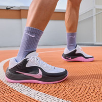 NIKE 男子透气实战篮球鞋秋季抗扭低帮NIKE PRECISION 8 IH1104 102白/上升粉/黑/上升粉 41
