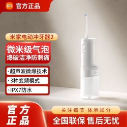 小米米家电动冲牙器2家用洗牙器全自动充电便携式