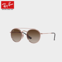 Ray-Ban RayBan雷朋太阳镜金属圆角潘托斯双梁时尚复古儿童墨镜0RJ9647S