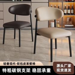 LISM 餐椅家用椅子轻奢餐厅靠背椅餐桌椅 2把