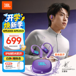 JBL Endurance Zone 真无线挂耳式蓝牙耳机 波斯紫