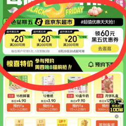 黑五200-20优惠券
