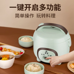 廉宝 电饭煲家用1-2人迷你小型多功能学生电饭锅3-4人球釜胆不粘电煮锅 浅绿色1.6L普通