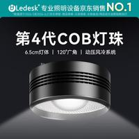 乐迪 鱼缸灯72W爆藻灯原生态溪流缸灯金鱼出苔 NX扁灯  黑色80W