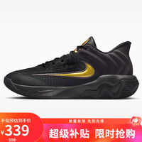 NIKE 男篮球鞋Giannis Immortality 4低帮运动鞋FQ3681-005黑金43