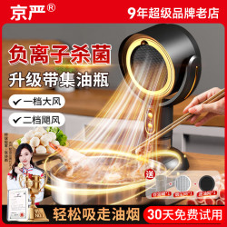 京严 桌面油烟机小型抽吸油烟机便携火锅烤肉吸烟机家用宿舍迷你抽烟机移动排烟机免安装 充插两