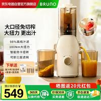 BRUNO 原汁机榨汁机果汁机  渣汁分离 可做冰淇淋 家用全自动压榨果蔬多功能大口径 送礼送女友BZ
