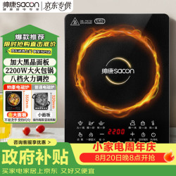 帅康 电磁炉电陶炉 大功率家用猛火爆炒耐用面板八档火力纤薄电磁灶火锅炉 DCMD-22W