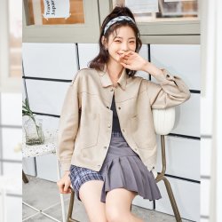 米莱达 女士麂皮绒短外套 9LW002