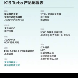 OPPO K13 Turbo 智能拍照手机大电池夜光环疾风散热引擎电竞游戏男生oppo官方