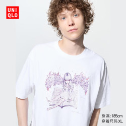 优衣库 YOASOBI UT/短袖T恤男装女装印花T恤492198 00 白色 2XL