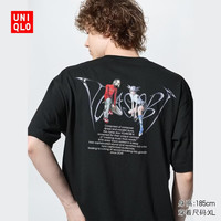 优衣库 YOASOBI UT/短袖T恤男装女装印花T恤492195 09 黑色 XS